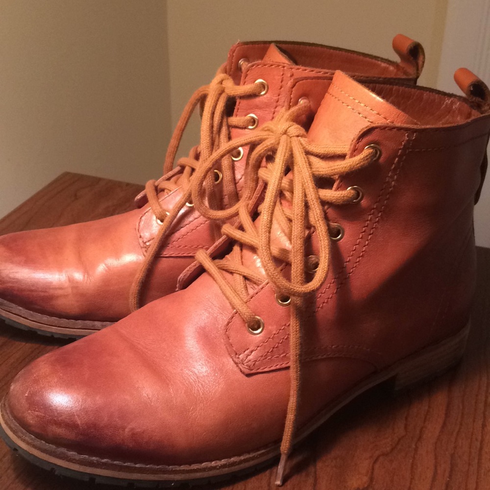H&M brown leather boots